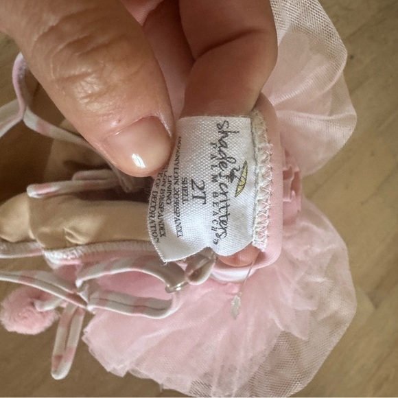 Shade Critters BEACH BUNNY tutu one piece swimsuit pink white 2T - Picture 5 of 5